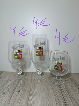 České pivové poháre 3 - 8