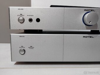 ROTEL RB03 + ROTEL RC03 pre amp + koncák - 8