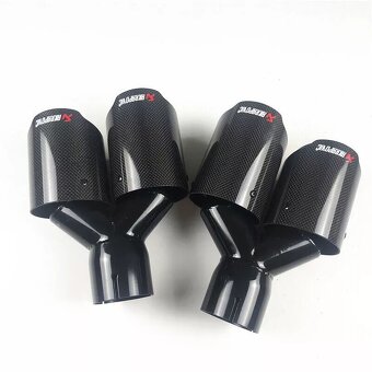 Nerezová koncovka výfku carbon dizajn s logom: akrapovič - 8
