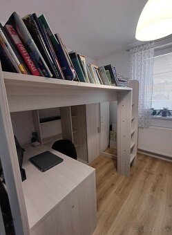 Poschodová posteľ so stolom a skriňou Higher - 8
