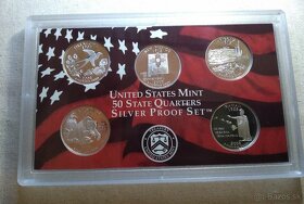 6x Strieborných proof sád "50 State" 2004-2009 - 8