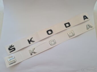 ŠKODA nápisy ČIERNE / CHROMOVE - 8