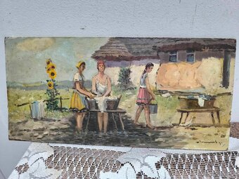 Koziarsky - 4 x olejomaľby zo slovenského vydieka - 8