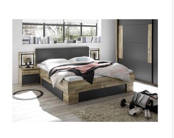 Na predaj: Spálňový komplet JAMES – posteľ + komoda + nočné - 8