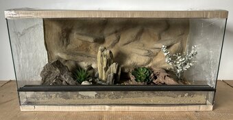 Terárium 80x40x40 s 3D stenou - 8
