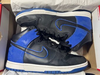 NIKE dunk high SE camo black royal - 8