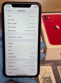 Apple iPhone 11 64 GB Product Red / nová batéria - 8