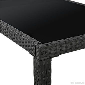 Záhradný ratanový set Rimini Plus - čierna - 8
