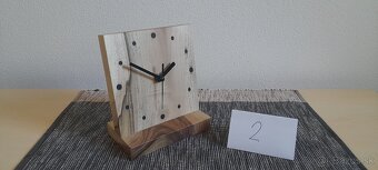 Drevené stolové hodiny - 8