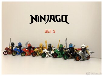 Figurky Ninjago - motorky (8ks) typ lego - nove, nehrane - 8