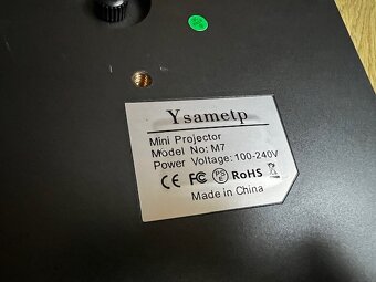 Prenosný LCD LED projektor Ysametp M7 - 8