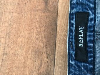 REPLAY originál riflove pánske capri nohavice w32 L: - 8