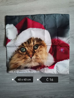 Vianočné obliečky na vankúš 40 x 40cm NOVE - 8