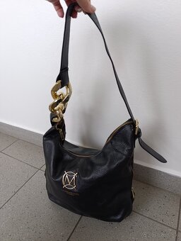 Krásna kožená kabelka MASSIMO CONTTI - 8