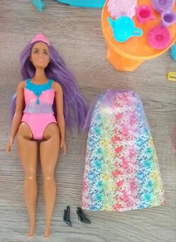 Barbie domček Dúhový zámok,bábika princezná zdarma - 8