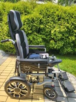 elektrický invalidný vozík XL 53cm do170kg novy 10km/h - 8