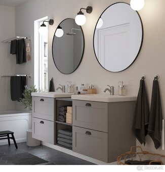 NOVÉ - zrkadlo 80 cm LINDBYN // IKEA 2 kusy - 8