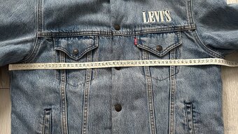 Pánska,zateplená,riflová,obojstranná bunda LEVIS - M - 8
