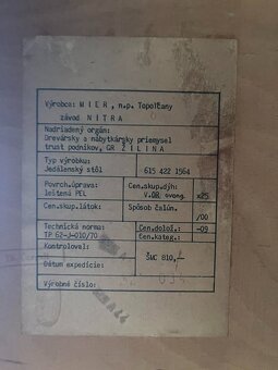 Retro rozkladací jedálenský stôl - 8