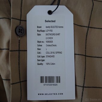 • Na predaj nová pánska košeľa Selected Homme • - 8