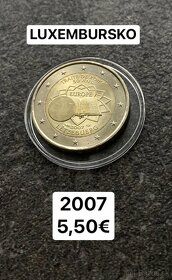 Euromince - pamätné dvojeurové mince Luxembursko - 8
