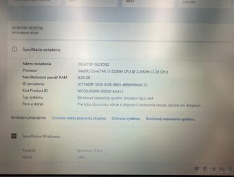 Notebook HP ProBook 4330s, i3 , SSD 256 GB, 8 GB RAM, Win 11 - 8
