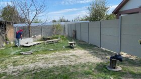 Montáž betónových plotov - 8