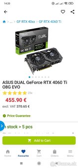 Herná karta Asus Ge Force RTX 4060 Ti - 8