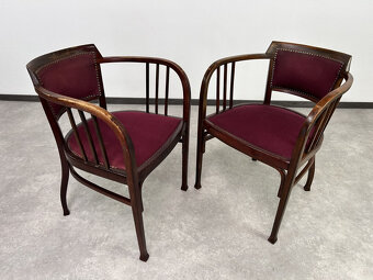 Thonet kresielka - taburety 1900 Otto Wagner - 8