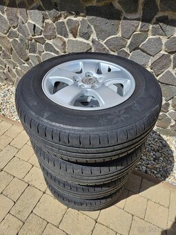 ALU disky 5×100 15" +☀️letné pneu 205/70 R15 96T - 8