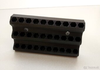 Nástenný držiak na bity 1/4" (6,3 mm) – praktický organizér - 8
