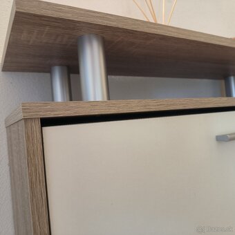 Botník/skrinka na topánky dekor dub - 8