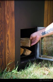 Drevená kúpacia kaďa / vírivka 220 cm na drevo - ZLAVA - 8