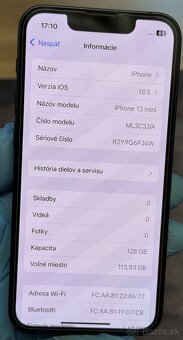 Apple iPhone 13 Mini 128 GB Blue / nová batéria - 8