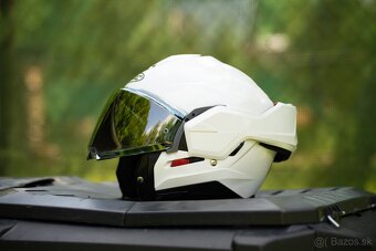 Preklápacia prilba na motocykel HJC I100 Solid perleťovo bie - 8