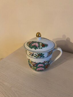 STAROŽITNÁ OZDOBNÁ ŠÁLKA NA ČAJ - 8