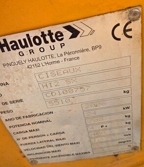 Haulotte H12 SX nožnicová plošina 4x4 - 8