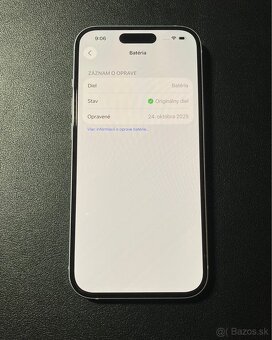 iPhone 15 originál batéria 100% - 8