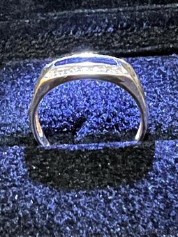 Zlatý dámsky prsteň - luxus - 8