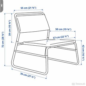 Kreslo IKEA LINNEBÄCK - 8