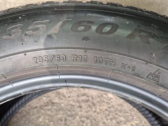 235/60 r18 zimné 4 ks PIRELLI dezén 5,9 - 5,7 mm - 8