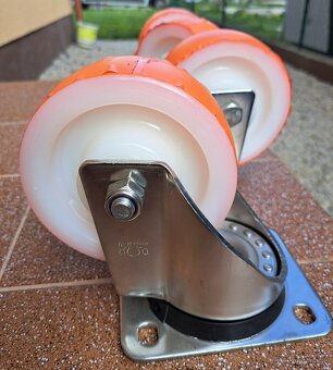 Nylonové/Nerezové koliečka sada - 8