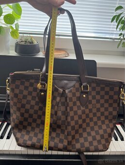 Veľká kockovaná hnedá kabelka na plece aj crossbody - 8