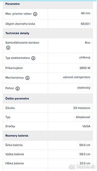 Valcový drvič s boxom VeGA LSG2812 - 8
