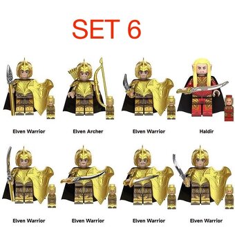 Figúrky pán prsteňov 1 (8ks) - typ lego - nové - 8