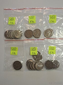 Mince 50 hal,1,2,5, kčs - 8