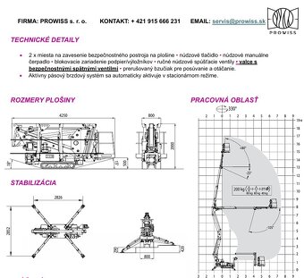 Pásová pracovná plošina. CTE TRACCESS 170 CS - 8