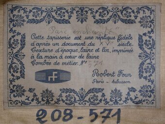 Tapiserie „Parc Enchanté“ – Robert Four, Aubusson - 8