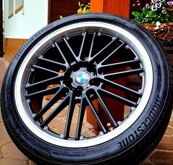 alu R19 5x120, dvojrozmer, BMW rada 5, F10/F11, letné pneu - 8