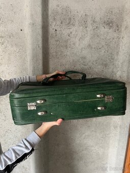 Kožená aktovka/ kufor/ kabelka I retro I vintage - 8